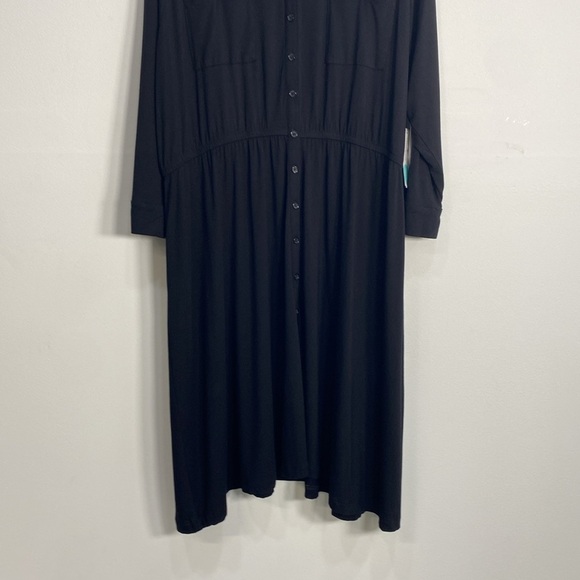 Market & Spruce Lany Knit Shirt Dress Comfy 3X - Picture 3 of 12